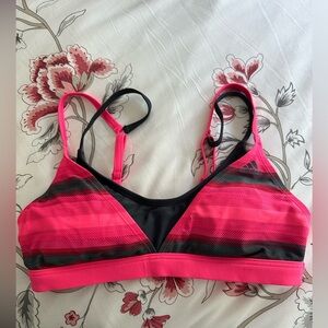 Adidas sport bra,size medium, pink and gray